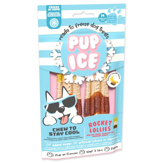 Snack Pup Ice mit Banane und Karobka 2 Stücke 90g