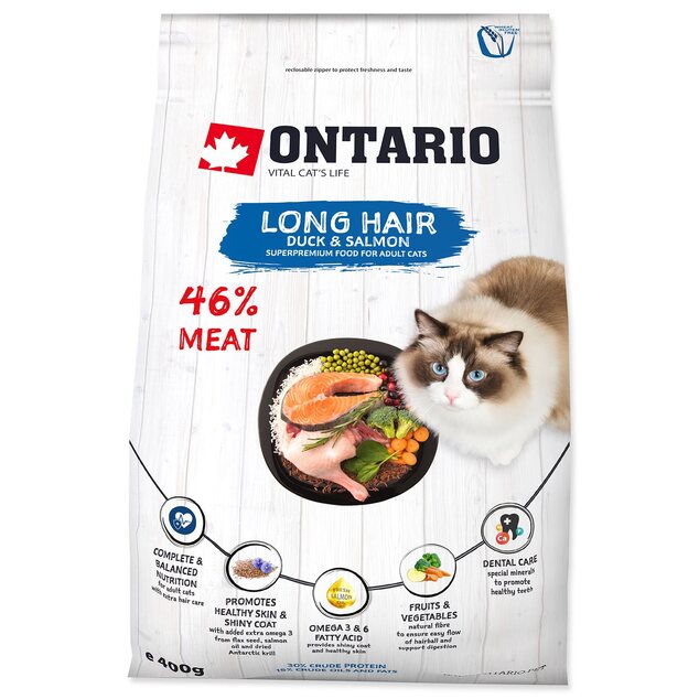 Krmivo Ontario Cat Longhair 0,4kg