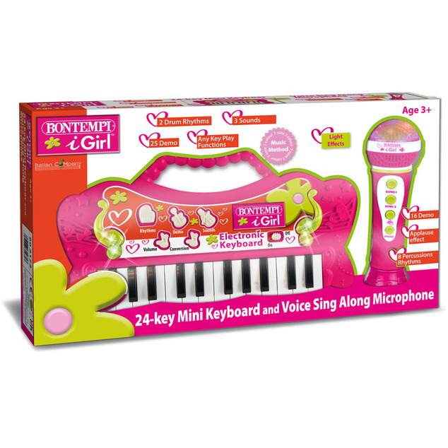 Bontempi Sada mini klávesnice a karaoke mikrofónu