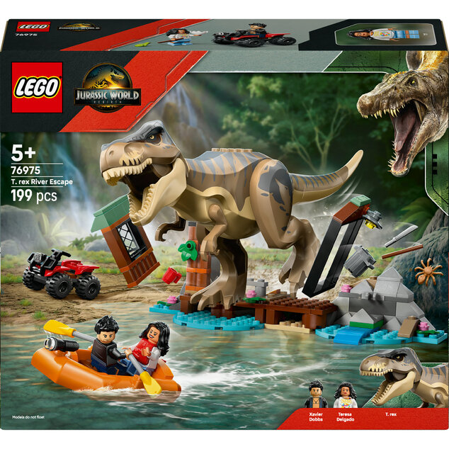 LEGO® Jurassic World™ 76975 T-rex a útek po rieke
