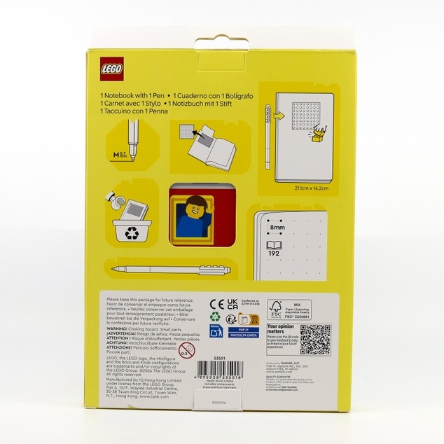 LEGO Zápisník s gélovým perom - Thoughts, recyklovateľný