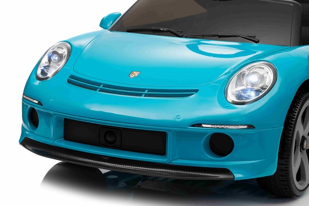Elektrické autíčko RUF GT 12V, modré, Otváracie dvere, 2.4 GHz diaľkové ovládanie, LED sve
