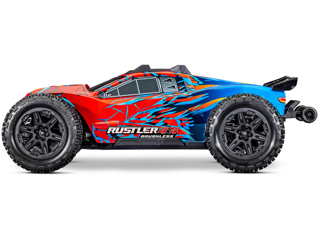 Traxxas Rustler 4x4 1:10 VX3 RTR albastru