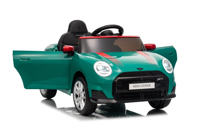 Elektrické autíčko BMW Mini Cooper 12V, zelené, USB Vstup s Bluetooth pripojením na MP3 Pr
