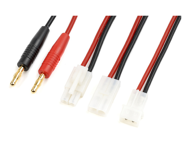 Nabíjacie káble - Tamiya batérie/ Tamiya zariadenie/ AMP samica 16AWG