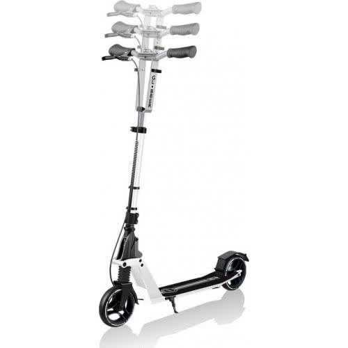 Globber kolobežka ONE K 165 BR Deluxe White s prednym tlmičom a brzdou, nosnosť 100kg