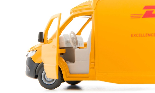 SIKU Super - doručovacie auto Mercedes-Benz DHL Parcel Service 1:50