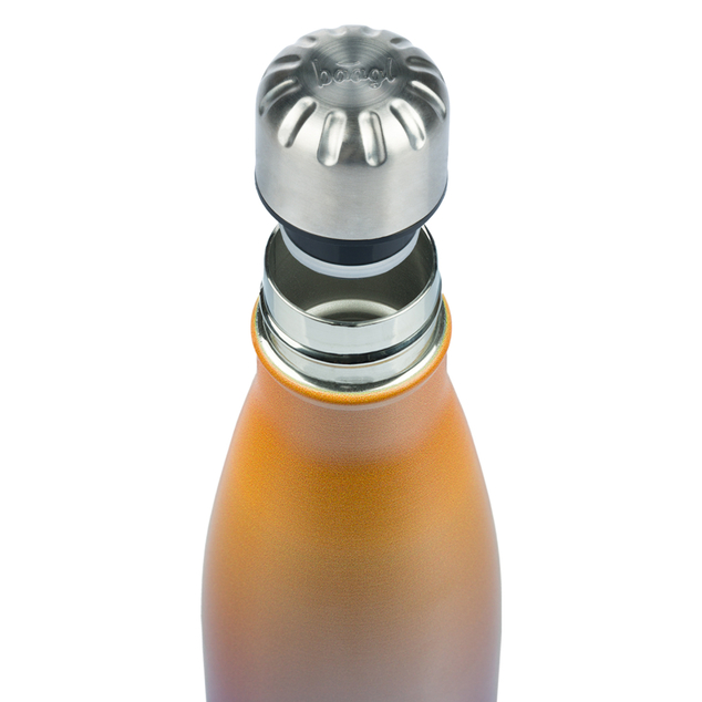 BAAGL Termofľaša s kovovým viečkom Gradient žlto-fialová, 500 ml