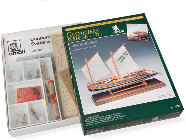 AMATI Švédska vojnová loď 1775 1:35 kit