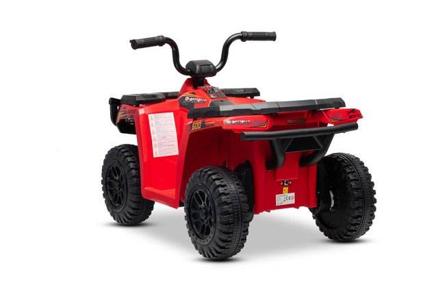 Licencovaná elektrická štvorkolka Arctic Cat 12V so zadným pohonom, červená, LED svetlá, L