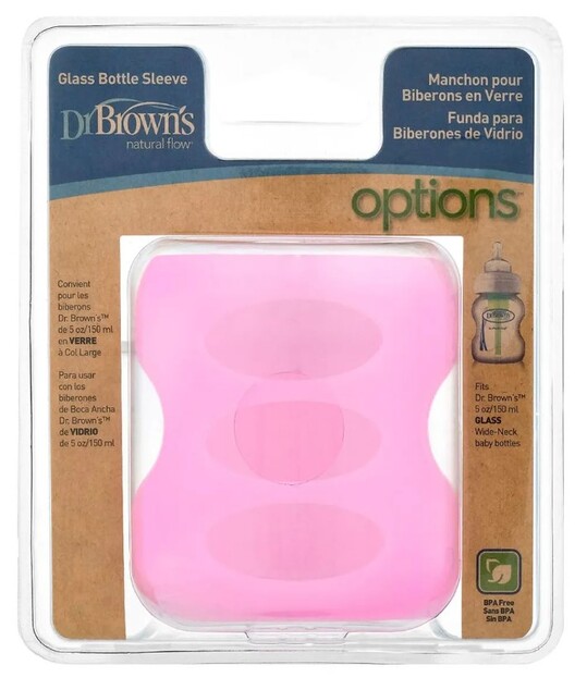 DR. Brown's Silikonhülle für Glasflasche 150 ml, rosa (AC080)