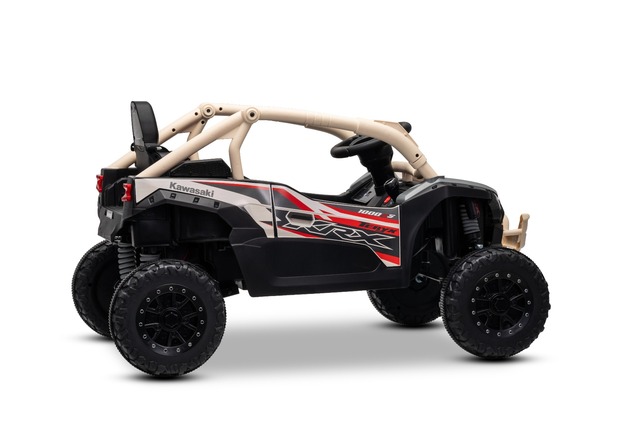 Elektrické autíčko Kawasaki TERYX KRX 1000 12V, khaki, jednomiestne, odpružená zadná nápra
