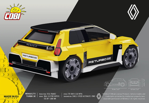 Cobi 24676 Renault 5 Turbo 3E, 1:35, 102 k