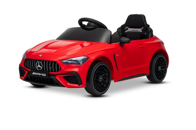 Elektrické autíčko Mercedes CLE 12V s pohonom zadných kolies, červené, Jednomiestne, Lítio