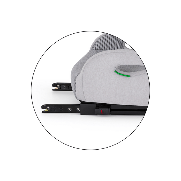PETITE&amp;MARS Podsedák Optimus Pro i-Size Air Gentle Grey 125 - 150 cm (22-36 kg)