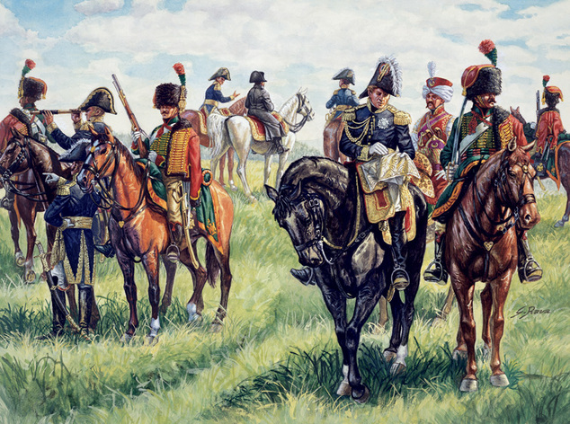 Model Kit figurky 6016 - FRENCH IMPERIAL GENERAL STAFF (NAP. WARS) (1:72)