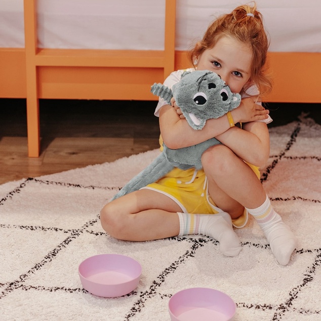 PTIPOTOS Plyšová mačka Miaou mätová – mama s miminkom