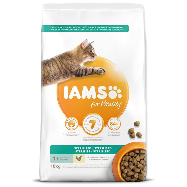 IAMS CAT AD STRLZD CKN 10KG