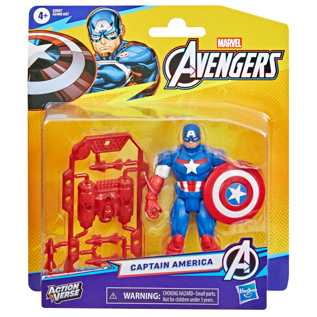 HASBRO - Avengers ActionVerse - Figura di Capitan America