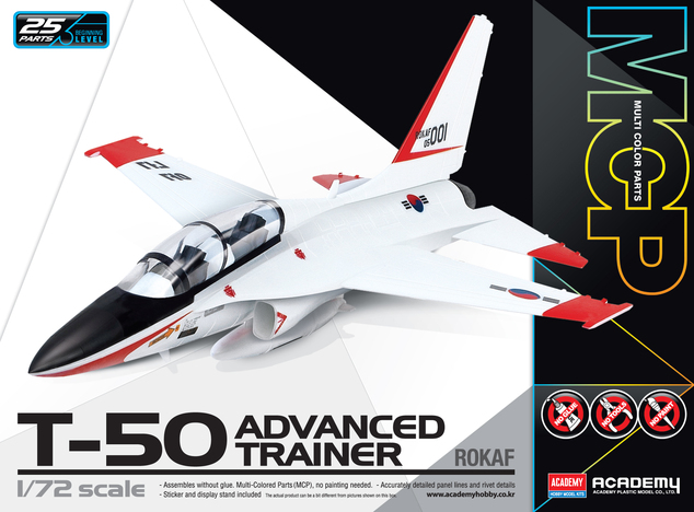 Modellbausatz Flugzeug 12519 - ROKAF T-50 ADVANCED TRAINER MCP (1:72)