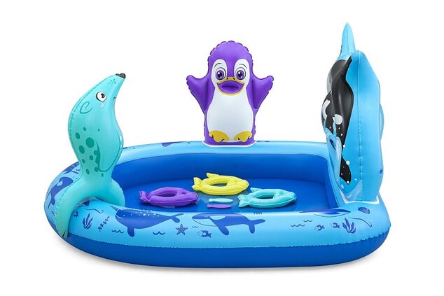Bestway Centro giochi gonfiabile Polar Pals, 1,34m x 1,31m x 73cm