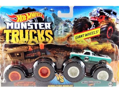 Mattel Hot Wheels Monster trucks demolačné duo asst