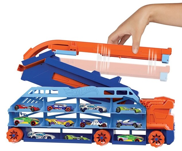 Mattel Hot Wheels ťahač s vysokou dráhou