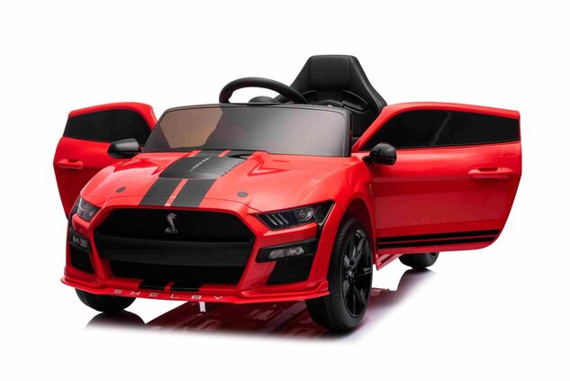 Elektrické autíčko Ford Shelby Mustang GT 500 Cobra, červené, 2,4 GHz diaľkové ovládanie