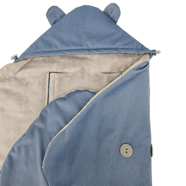 EKO Fußsack für Autositz Blau