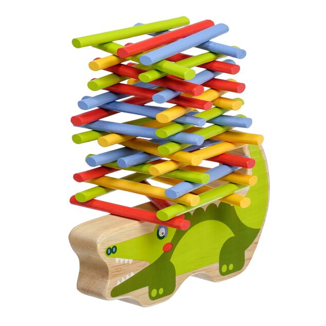 Lucy &amp; Leo 191 Krokodil - Holz-Balancespiel 41 Teile