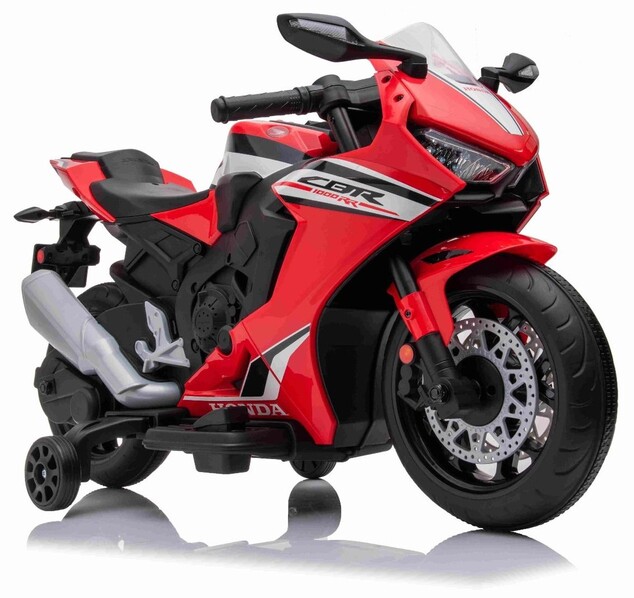 Elektrická Motorka HONDA CBR 1000RR, Licencované, 12V batéria, Plastové kolesá, červená