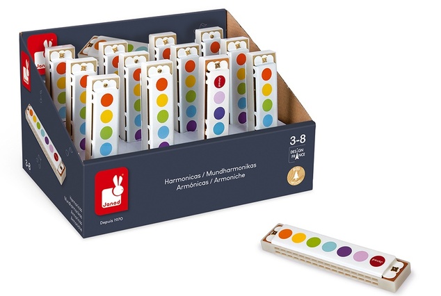 Janod Ústna harmonika pre deti Confetti