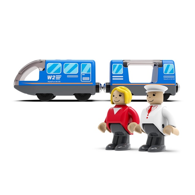 2Kids Toys Elektrický mestský vlak modrý