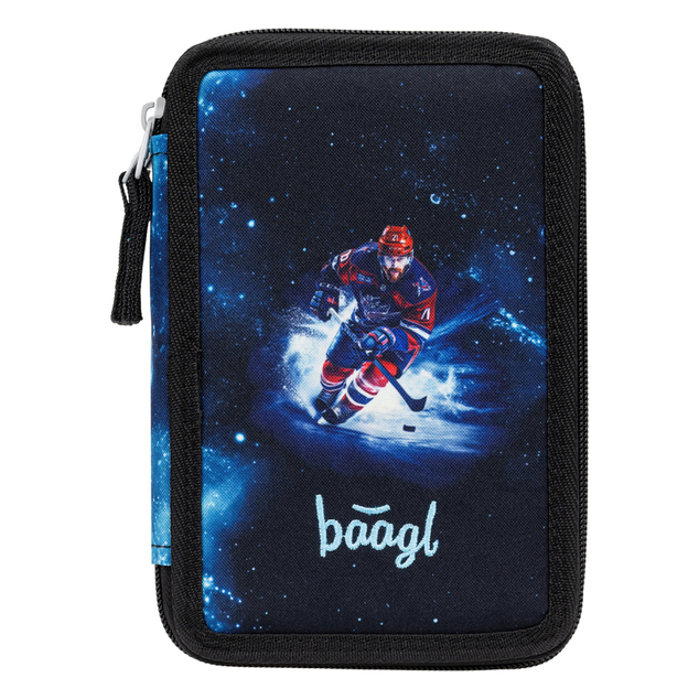 BAAGL Schulmäppchen dreistöckig Hockey