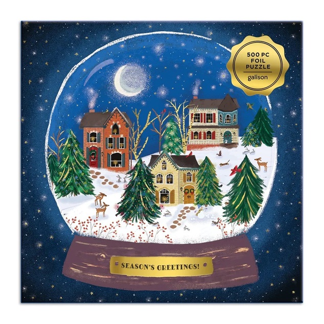 Galison Puzzle Winter Schneekugel 500 Teile