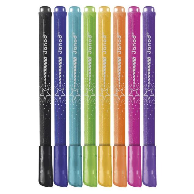 Janod Colorino Detské fixky s glitrami 8 farieb