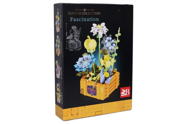 Set di costruzione fiore 21 cm