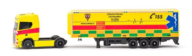 Maisto - CZ - Mini pracovné stroje, Kontajnerový náves Scania 770S GOLEM EMS, Česká republ