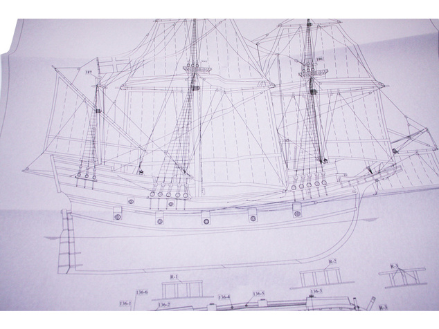Dušok Golden Hind 1577 1:72 kit