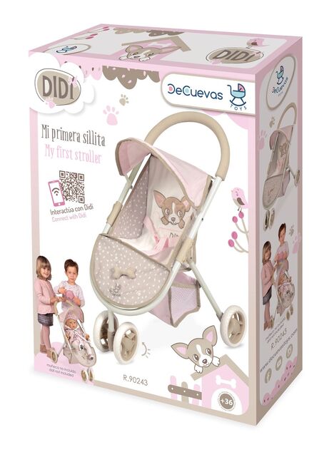 DeCuevas 90243 Passeggino sportivo per bambole a tre ruote DIDI 2021 - 55 cm