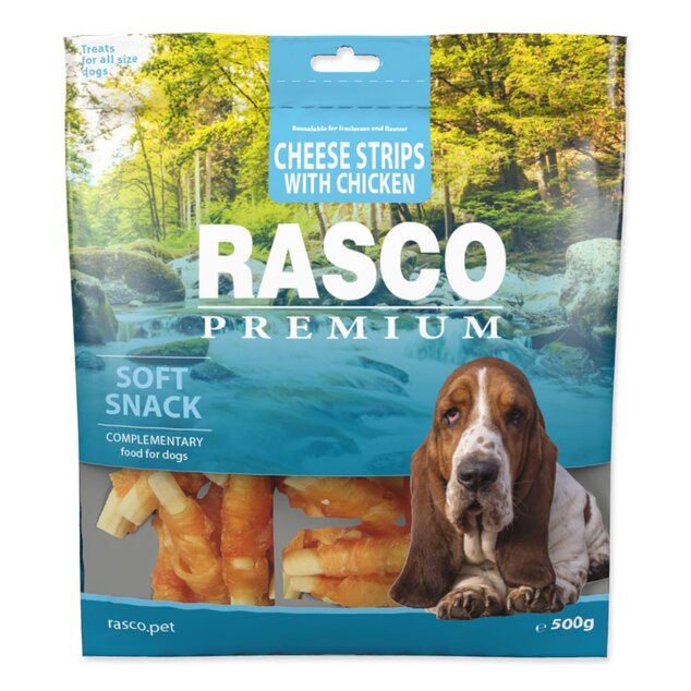 Pochúťka Rasco Premium kuracím obalené syrové prúžky 500g