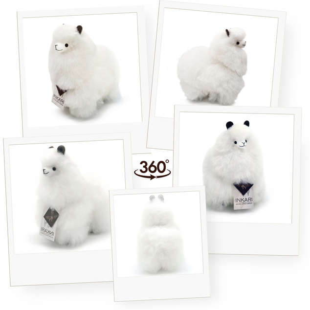 INKARI Plyšová hračka Alpaca Small Ivory White 23cm