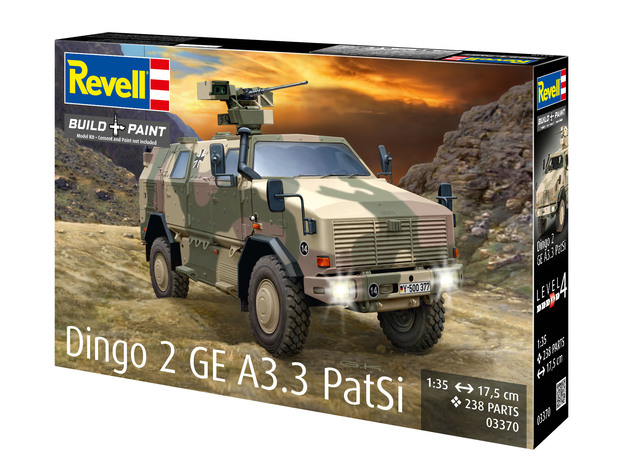 Plastic ModelKit militare 03370 - Dingo 2 GE A3.3 PatSi (1:35)