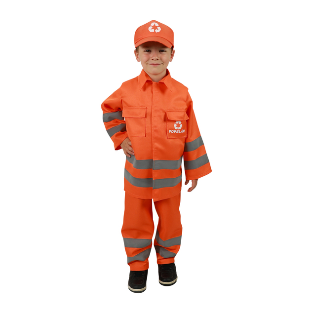 Müllmann-Kostüm für Kinder – tschechischer Aufdruck (L)