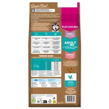 Krmivo EUKANUBA Grain Free Adult Large rich in ocean fish 12 kg