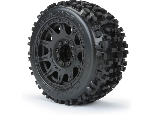 Pro-Line koleso 3.8", pneu Badlands, disk Raid H17 čierny (2)