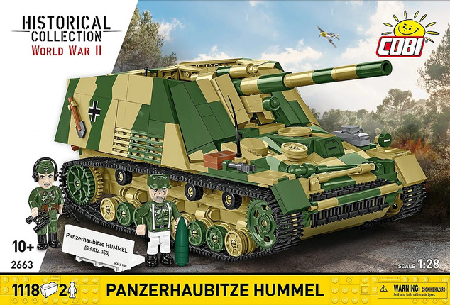 Cobi 2663 World War II Panzerhaubitze HUMMEL, 1:28, 1118 k, 2 f