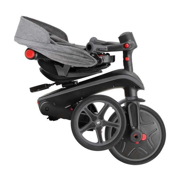 Globber trojkolka Explorer Trike Foldable  4in1 Black-Grey