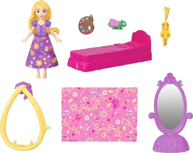 Disney Puppenturm mit kleiner Rapunzel-Puppe