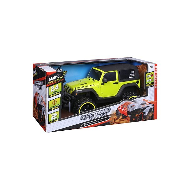 Maisto RC - 1:16 Jeep Wrangler Rubicon Off-Road RC, žltý